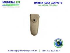 BAINHA PARA CANIVETE DE COURO COR NATURAL COD.:16024